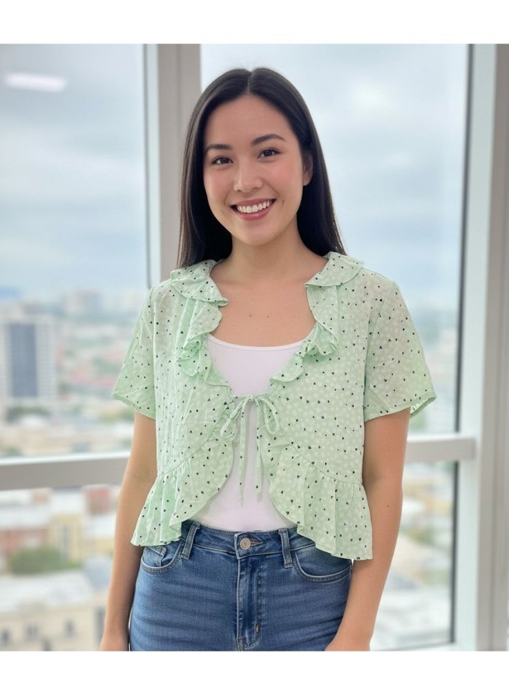 Mint Green Top Blouse